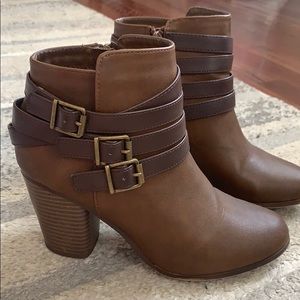 Madden girl brown booties size 7.5